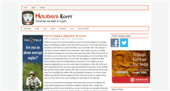 Desktop Screenshot of holidays-egypt.com